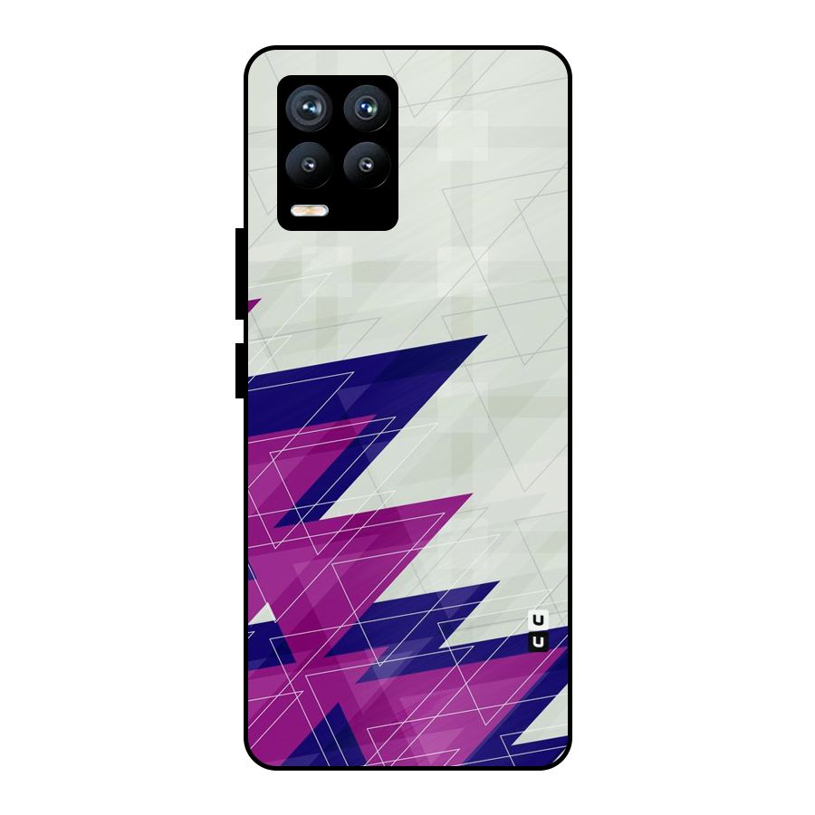 Sharp Abstract Design Metal Back Case for Realme 8