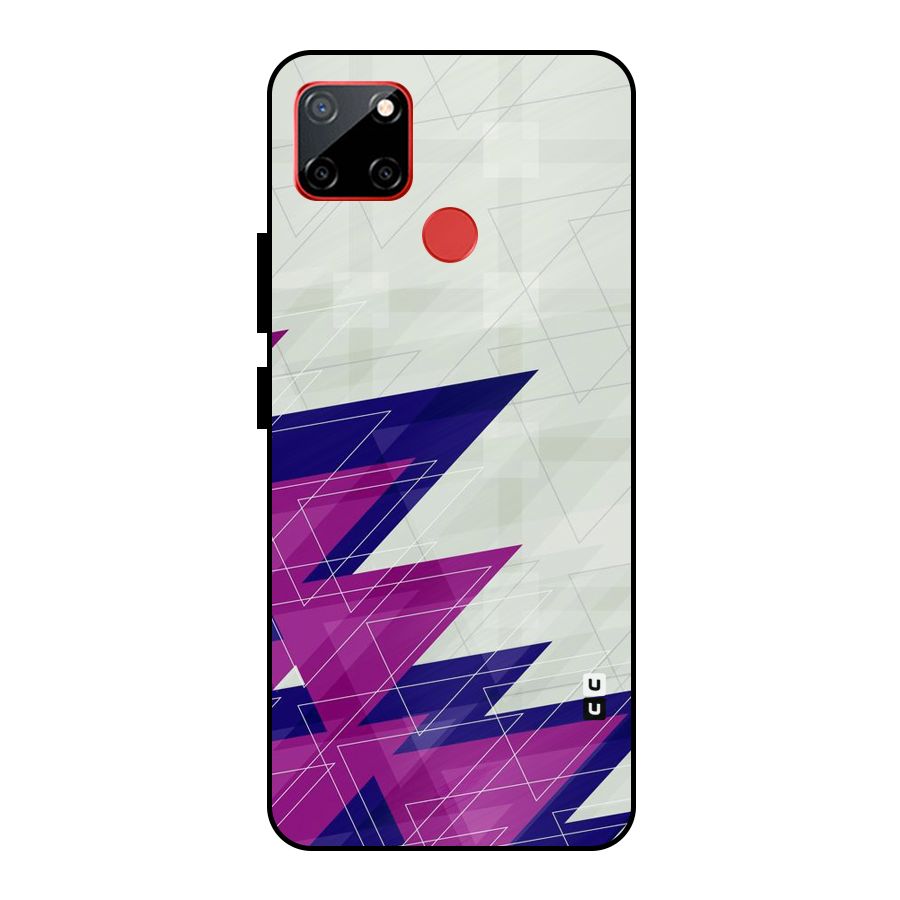 Sharp Abstract Design Metal Back Case for Realme C12