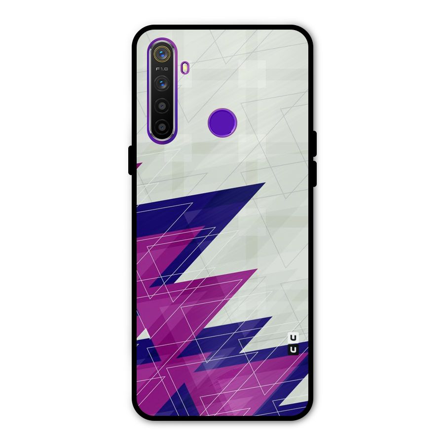 Sharp Abstract Design Metal Back Case for Realme Narzo 10