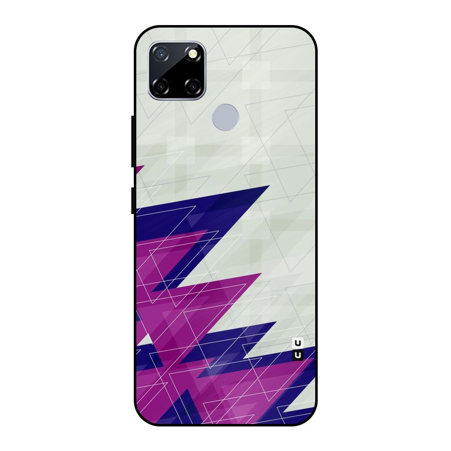 Sharp Abstract Design Metal Back Case for Realme Narzo 20