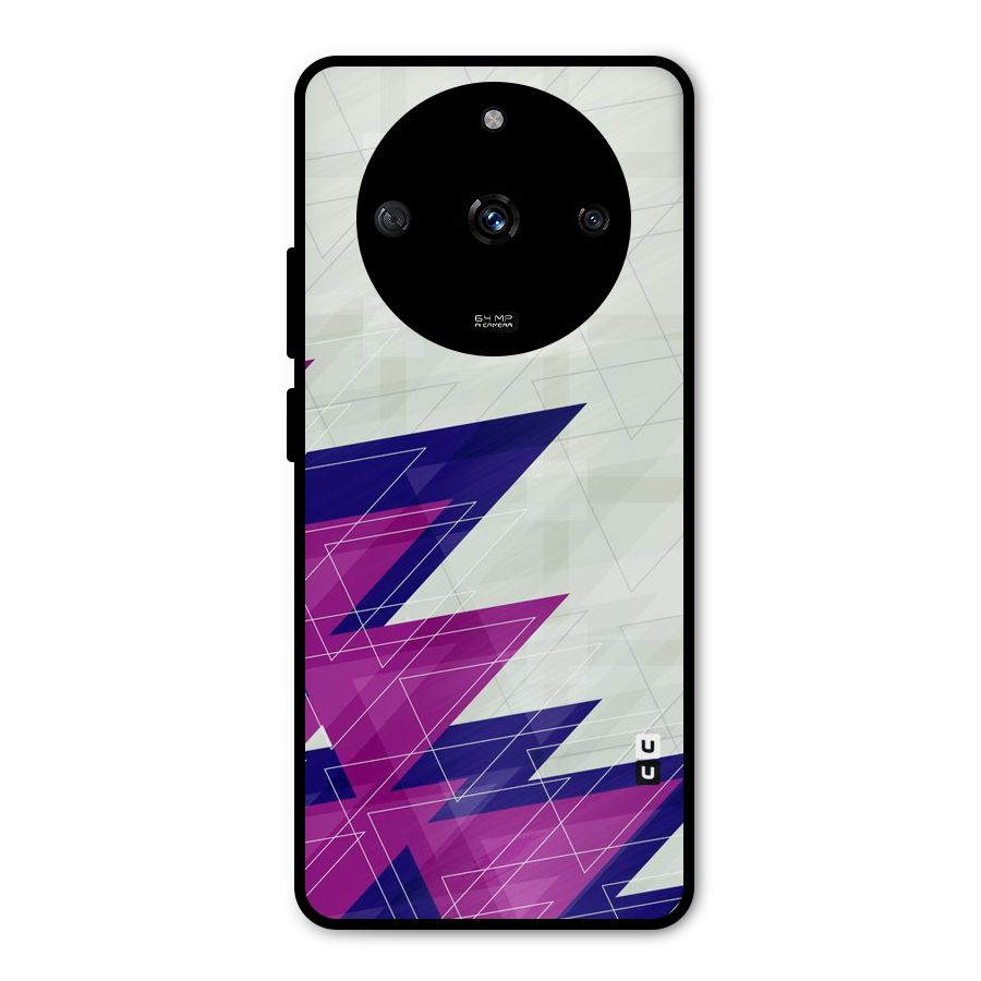 Sharp Abstract Design Metal Back Case for Realme Narzo 60 5G