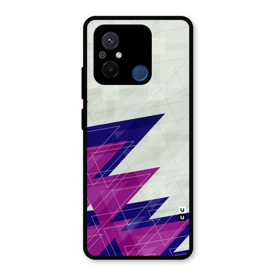 Sharp Abstract Design Metal Back Case for Redmi 12C