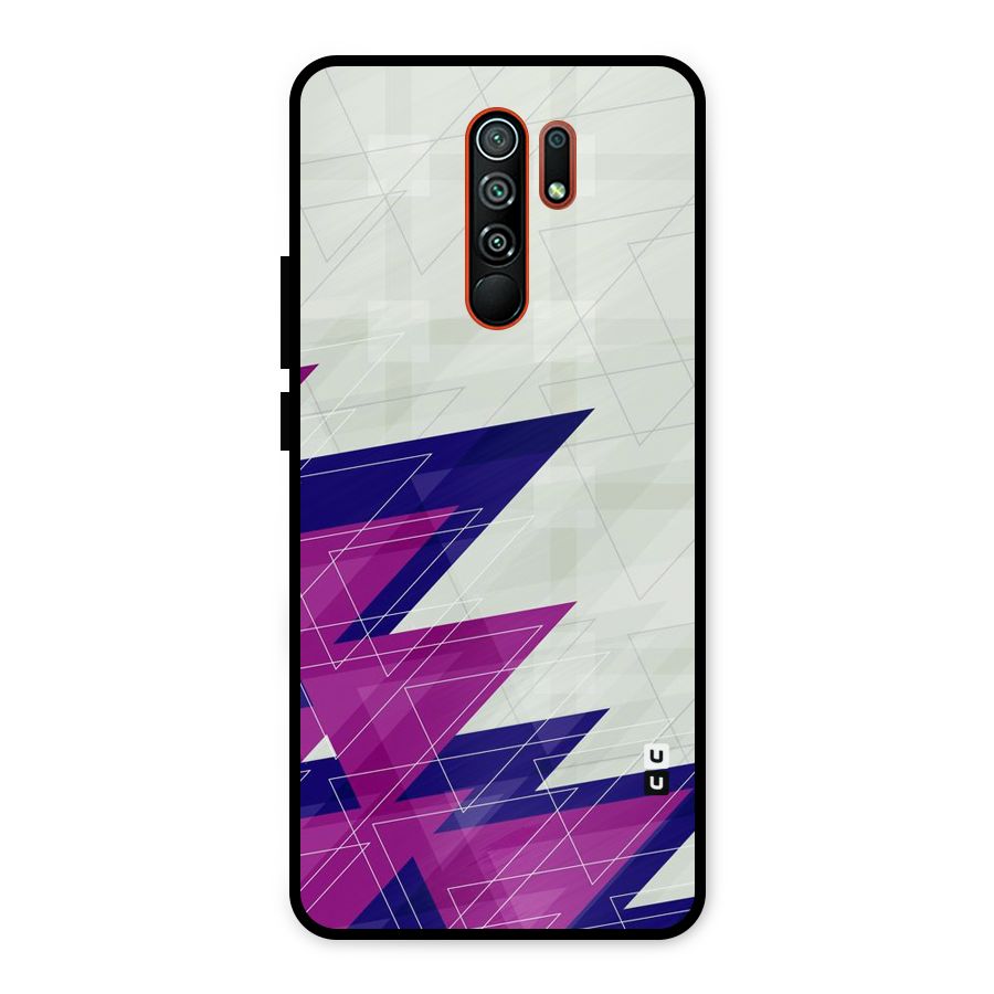 Sharp Abstract Design Metal Back Case for Redmi 9 Prime