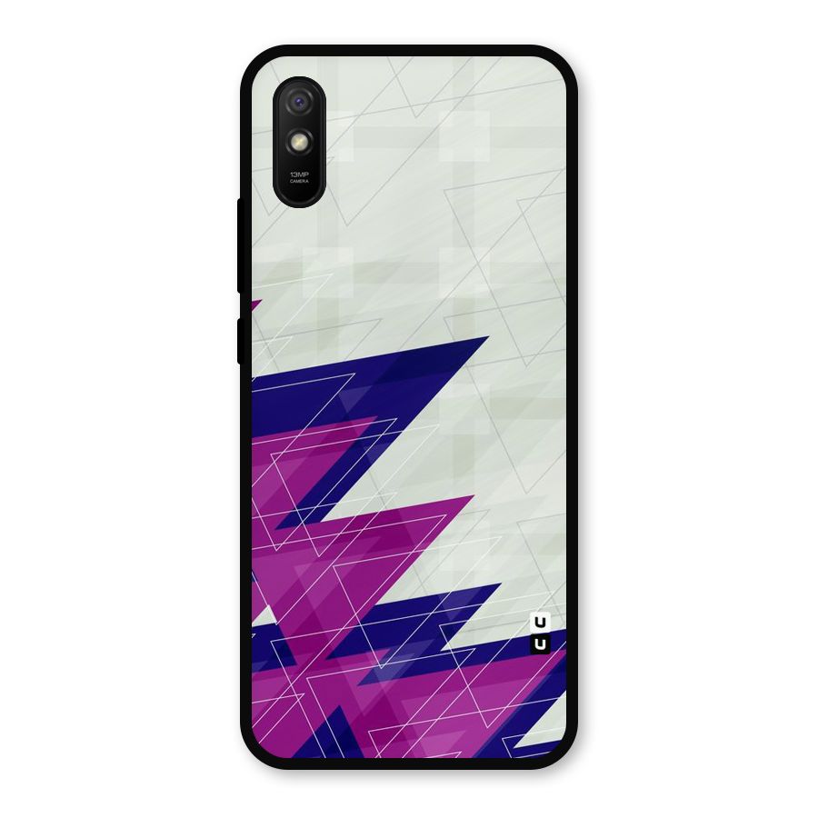Sharp Abstract Design Metal Back Case for Redmi 9a