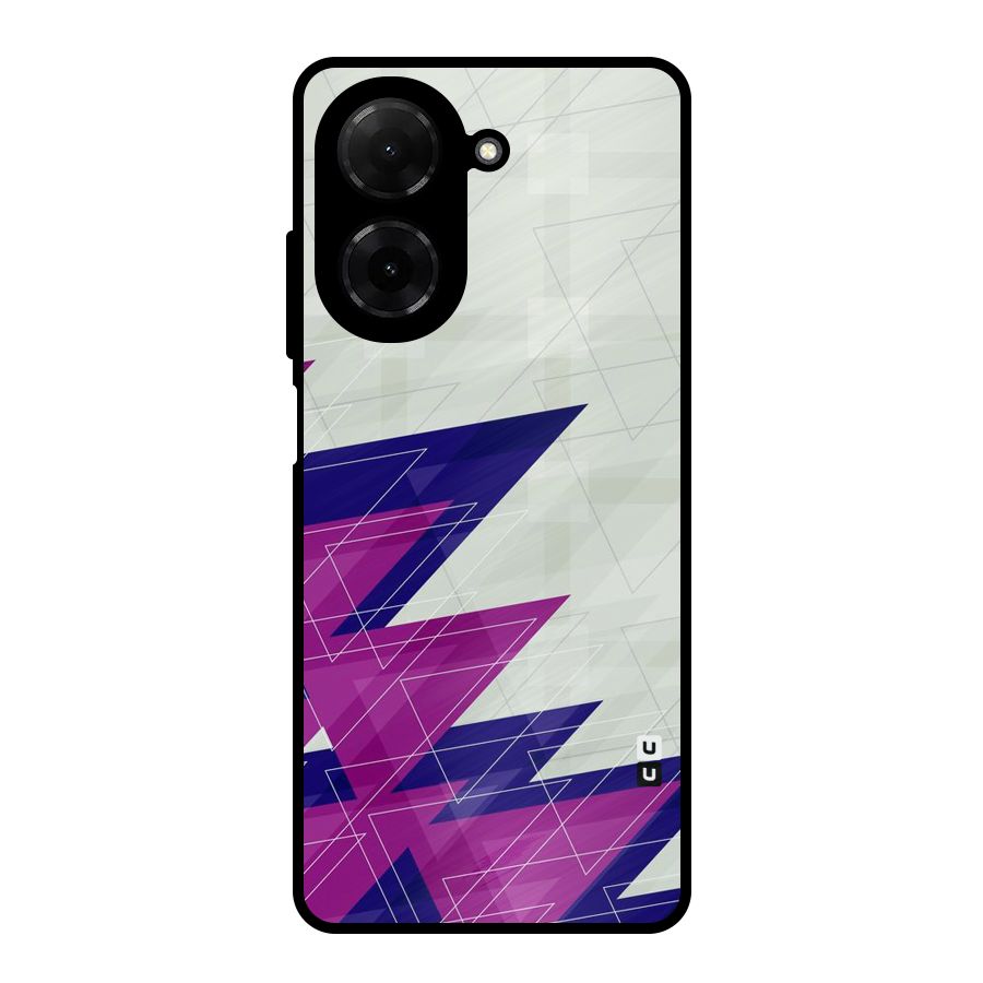 Sharp Abstract Design Metal Back Case for Redmi A5 4G