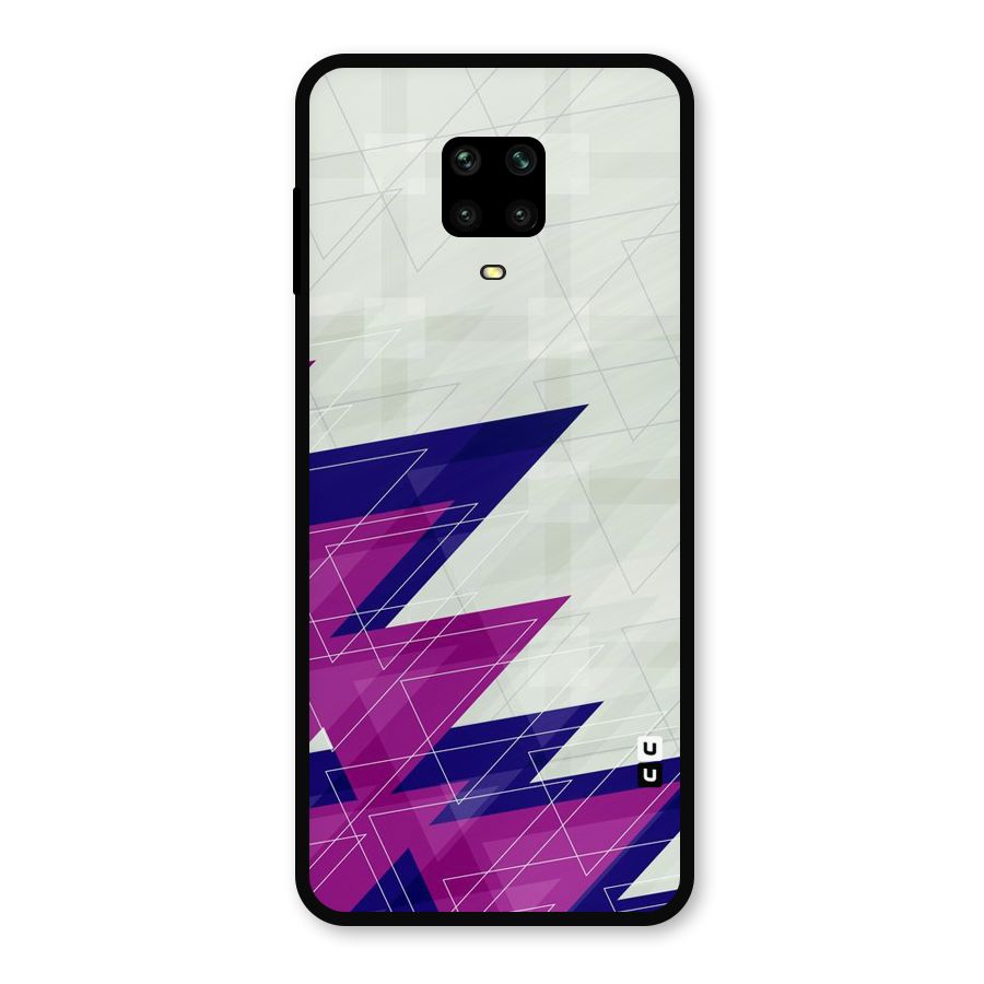 Sharp Abstract Design Metal Back Case for Redmi Note 9 Pro