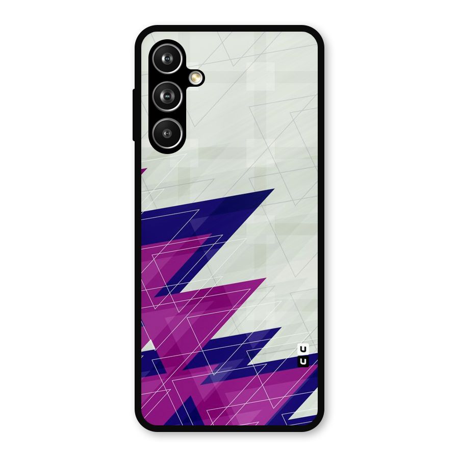 Sharp Abstract Design Metal Back Case for Samsung Galaxy M54