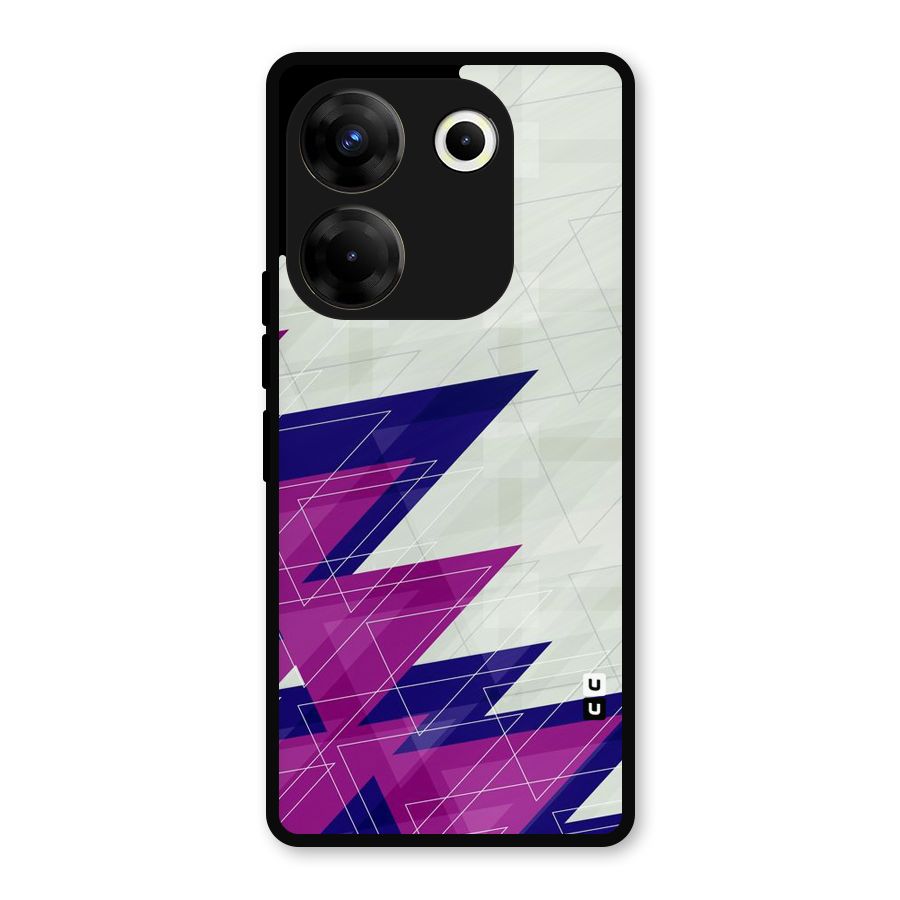 Sharp Abstract Design Metal Back Case for Tecno Camon 20