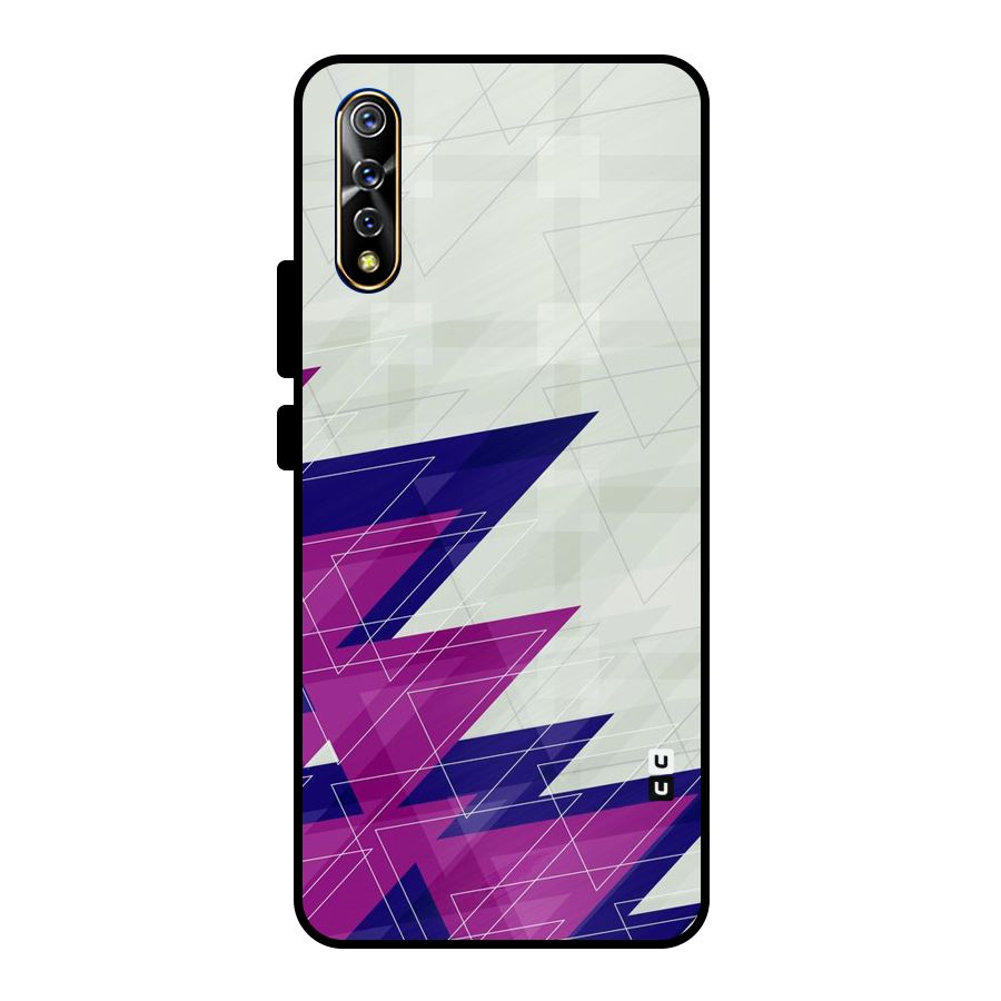 Sharp Abstract Design Metal Back Case for Vivo S1