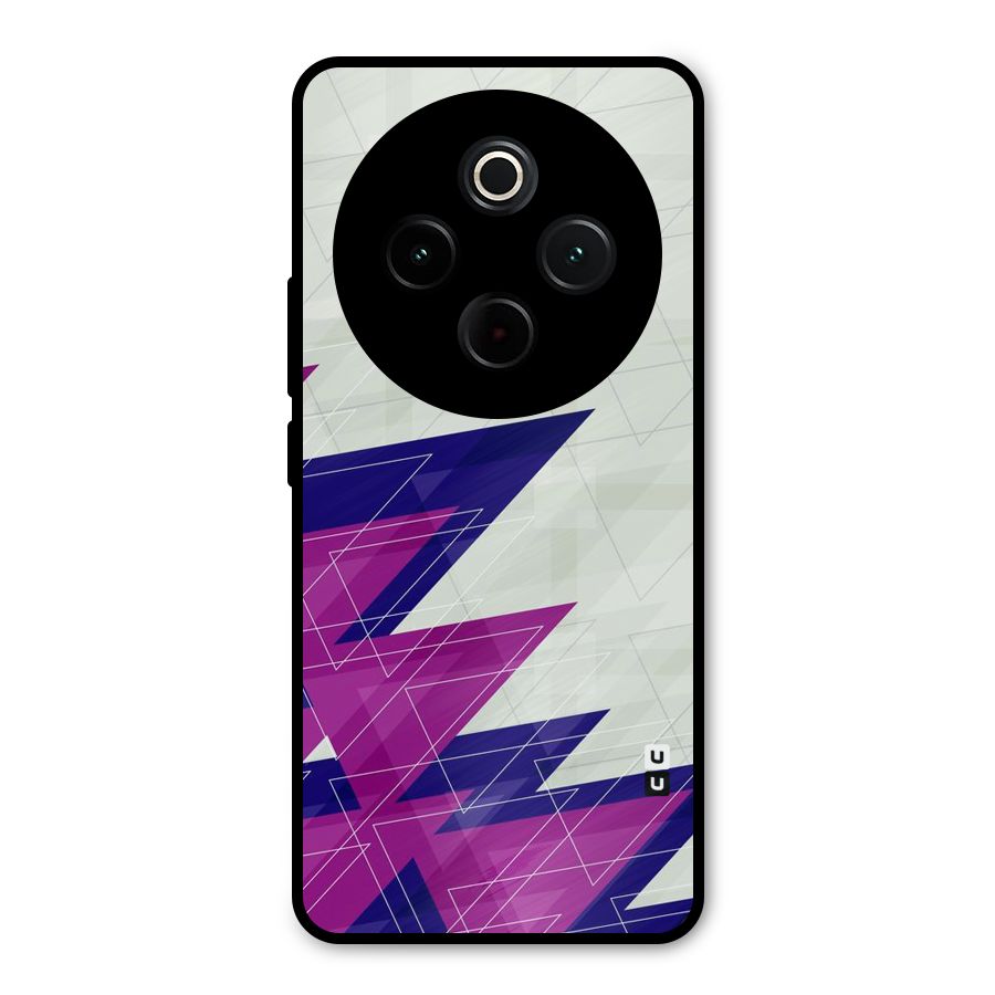 Sharp Abstract Design Metal Back Case for Vivo T4