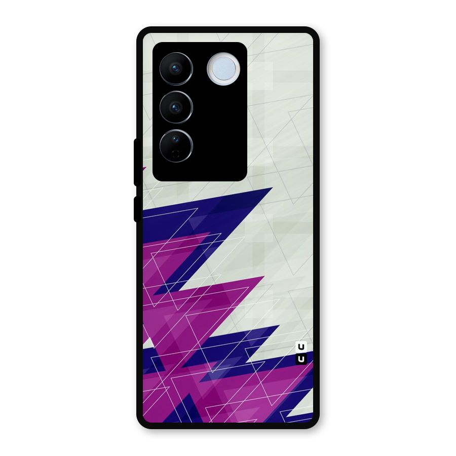 Sharp Abstract Design Metal Back Case for Vivo V27