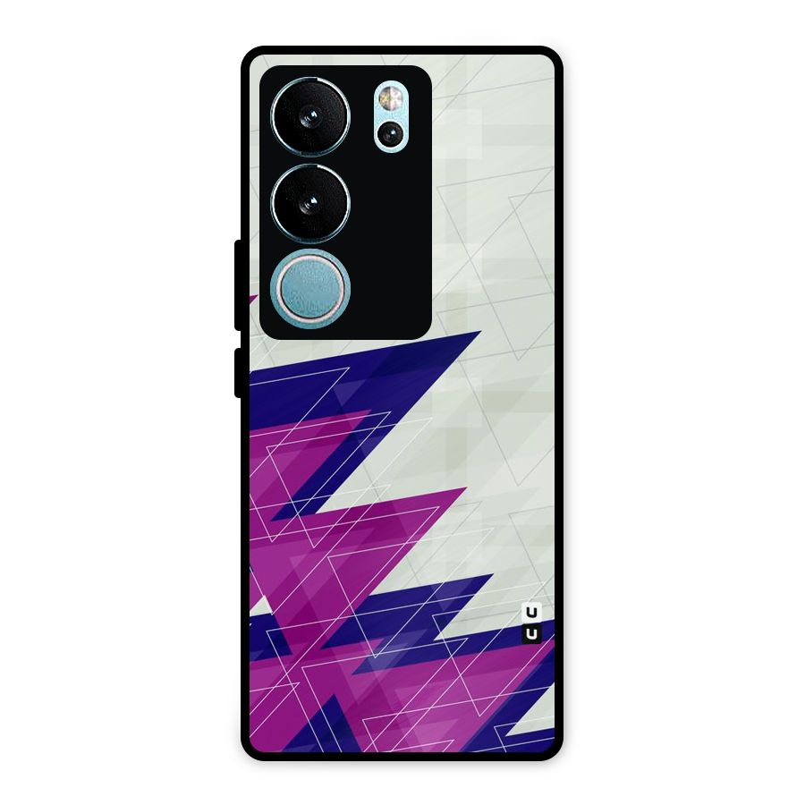Sharp Abstract Design Metal Back Case for Vivo V29 Pro