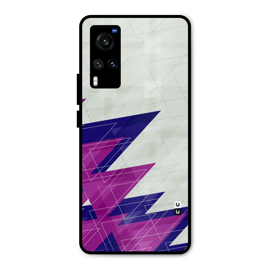 Sharp Abstract Design Metal Back Case for Vivo X60