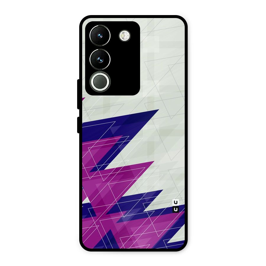 Sharp Abstract Design Metal Back Case for Vivo Y200