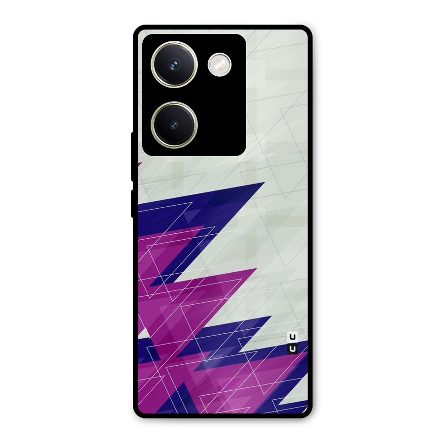 Sharp Abstract Design Metal Back Case for Vivo Y200 Pro