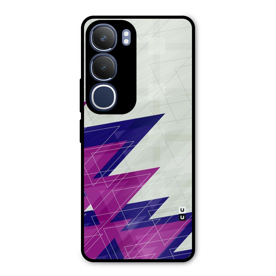 Sharp Abstract Design Metal Back Case for Vivo Y29