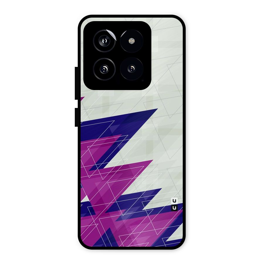 Sharp Abstract Design Metal Back Case for Xiaomi 14