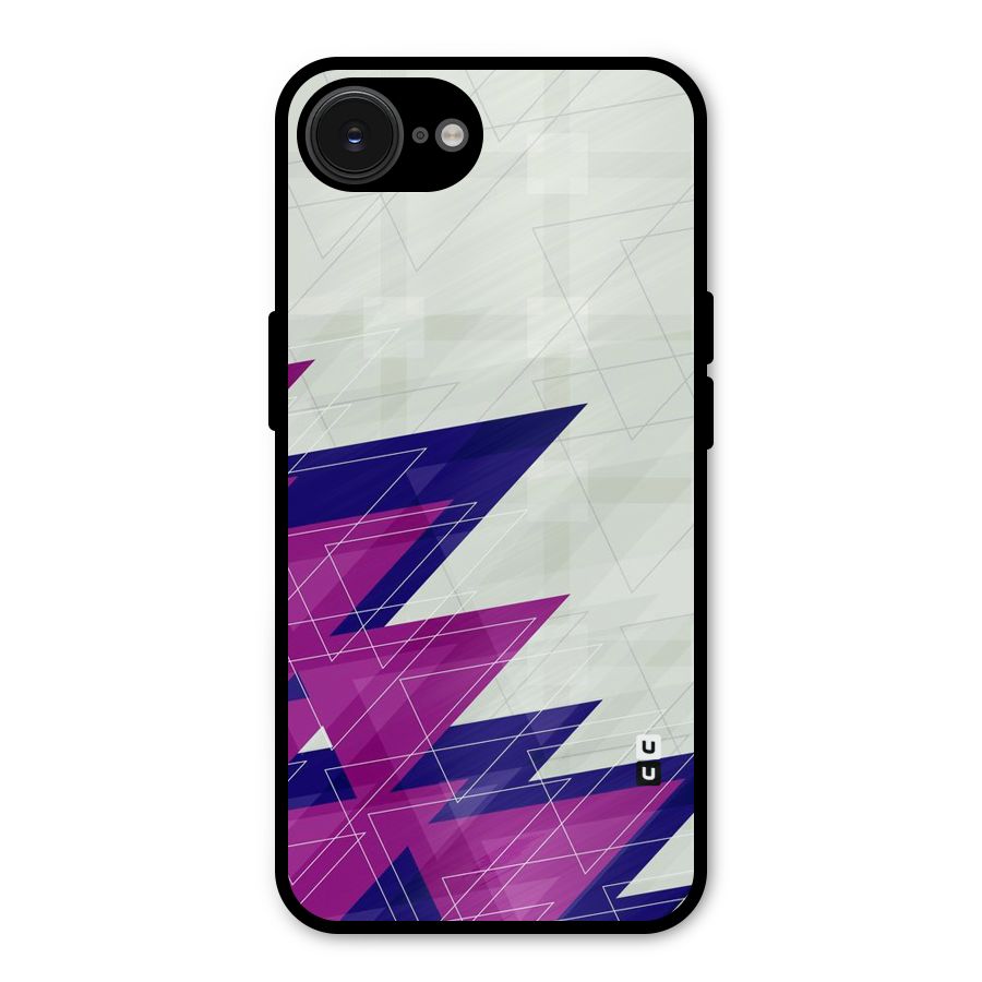 Sharp Abstract Design Metal Back Case for iPhone 16e