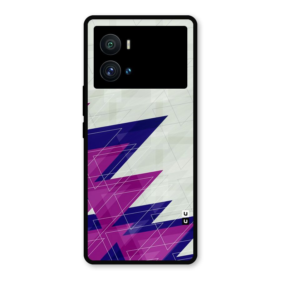 Sharp Abstract Design Metal Back Case for iQOO 9 Pro