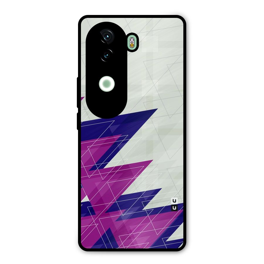 Sharp Abstract Design Metal Back Case for iQOO Z9s
