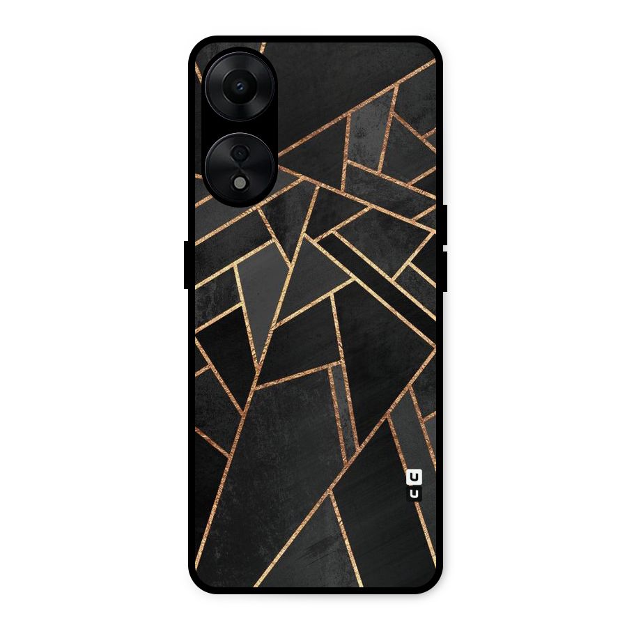 Sharp Tile Metal Back Case for Oppo A78 5G