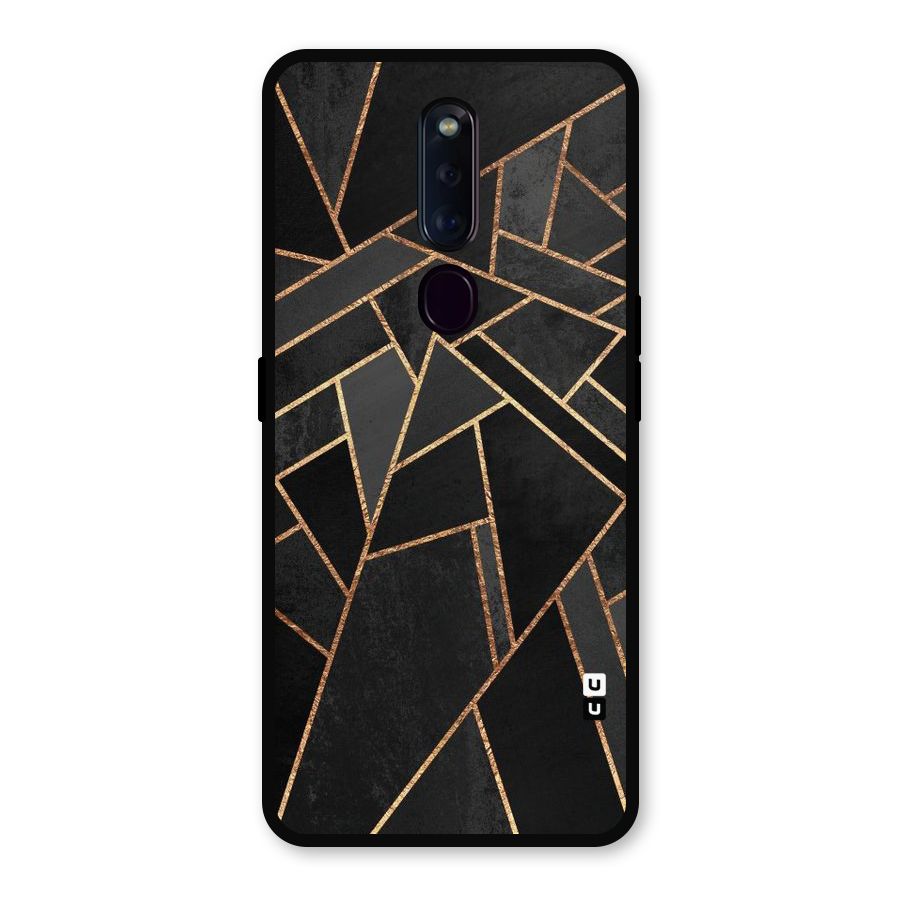 Sharp Tile Metal Back Case for Oppo F11 Pro