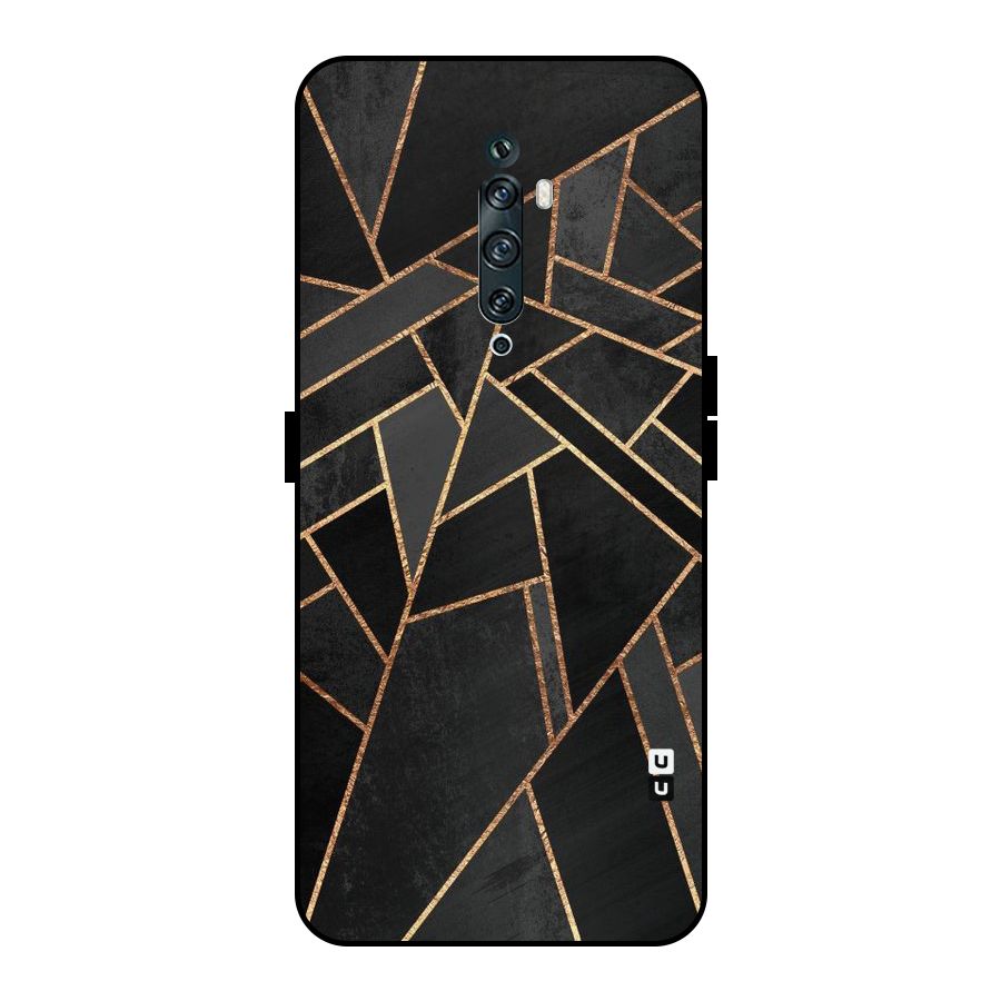 Sharp Tile Metal Back Case for Oppo Reno2 Z