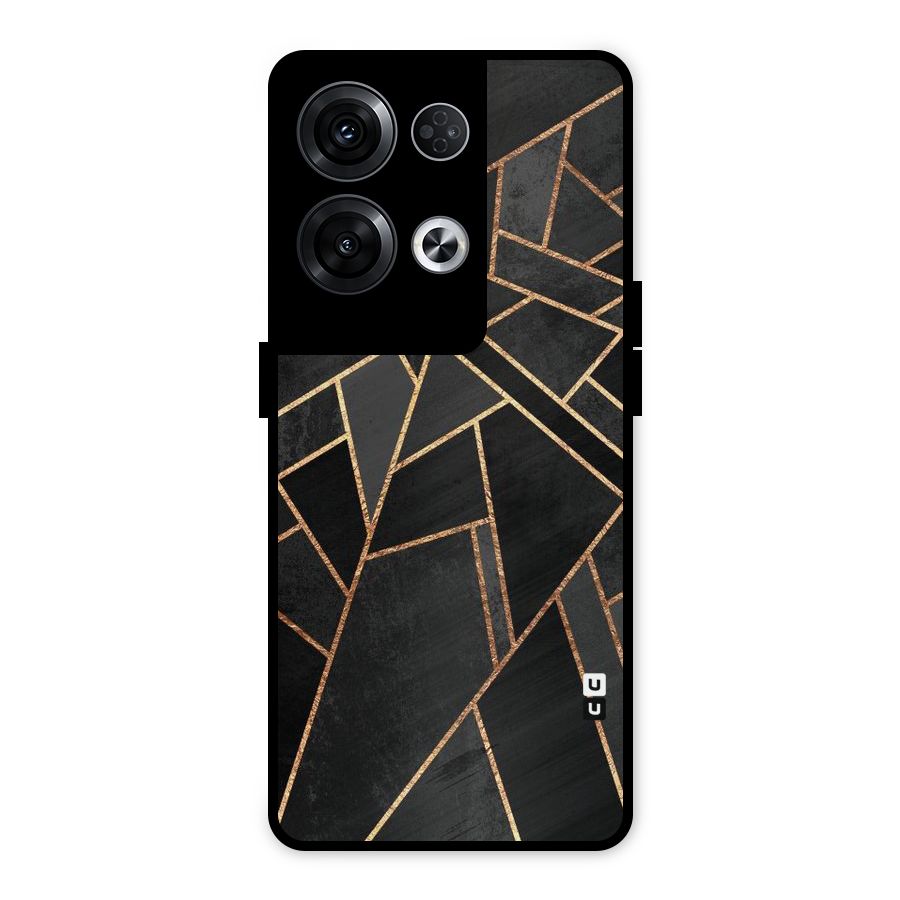 Sharp Tile Metal Back Case for Oppo Reno8 Pro 5G