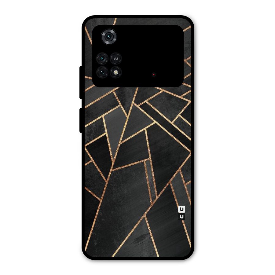 Sharp Tile Metal Back Case for Poco M4 Pro 4G
