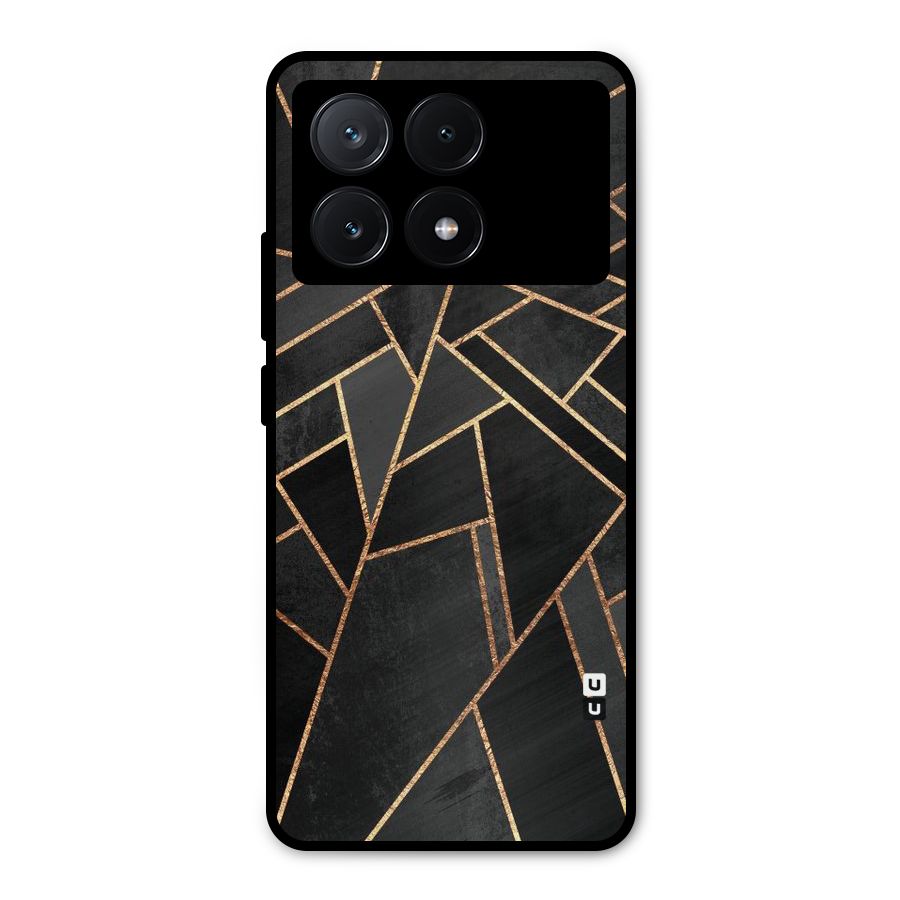 Sharp Tile Metal Back Case for Poco X6 Pro