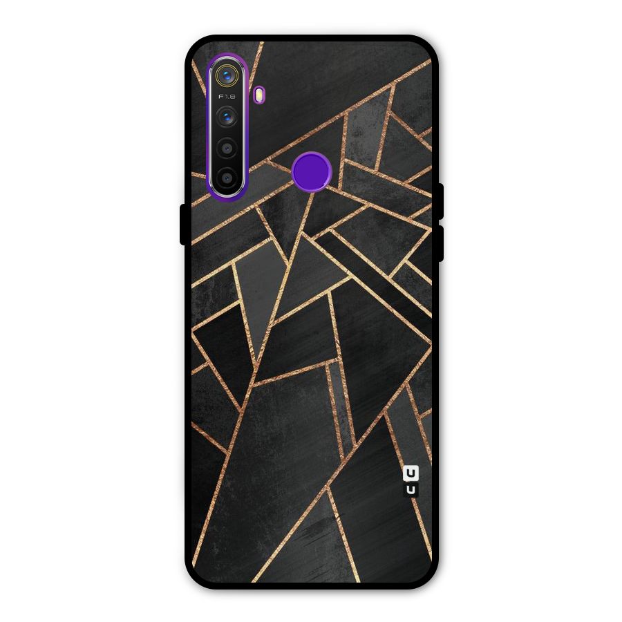 Sharp Tile Metal Back Case for Realme 5i
