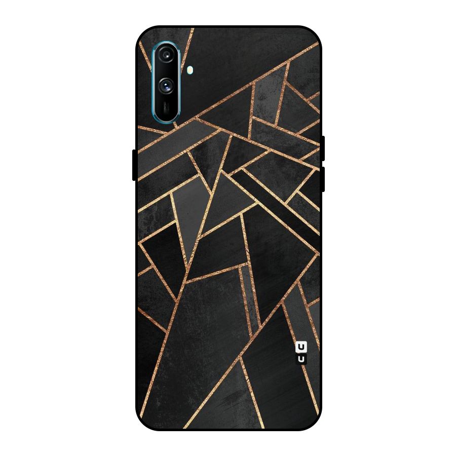 Sharp Tile Metal Back Case for Realme C3