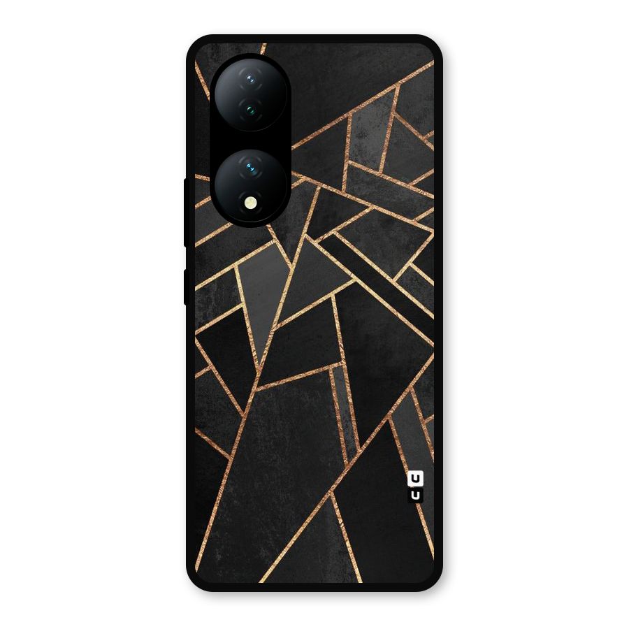 Sharp Tile Metal Back Case for Vivo T2