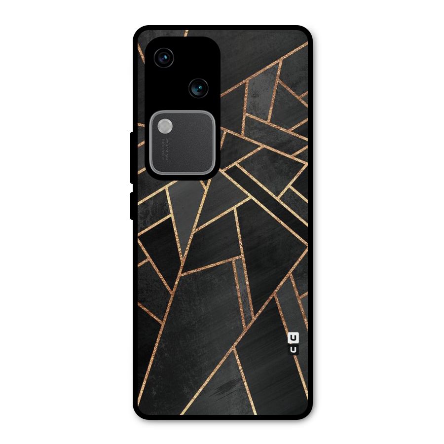 Sharp Tile Metal Back Case for Vivo V30 Pro