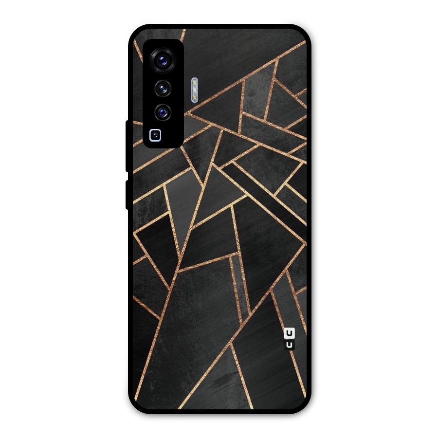Sharp Tile Metal Back Case for Vivo X50