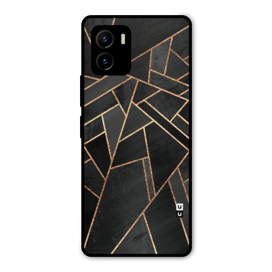 Sharp Tile Metal Back Case for Vivo Y15s