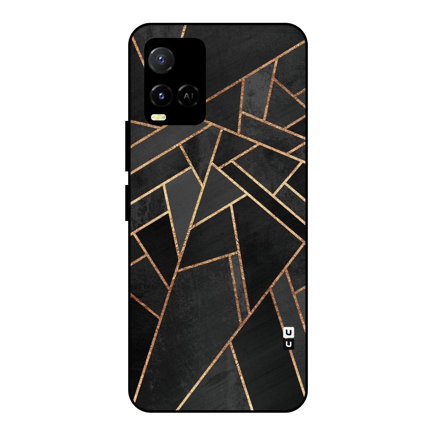 Sharp Tile Metal Back Case for Vivo Y21T