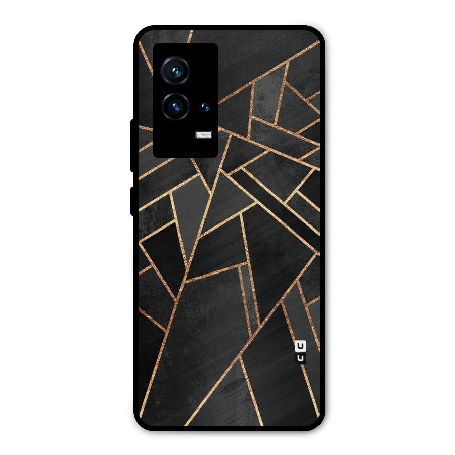 Sharp Tile Metal Back Case for iQOO 9 5G