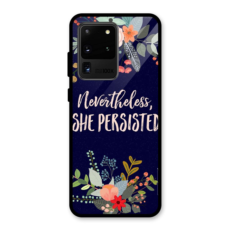 She Persisted Glass Back Case for Galaxy S20 Ultra