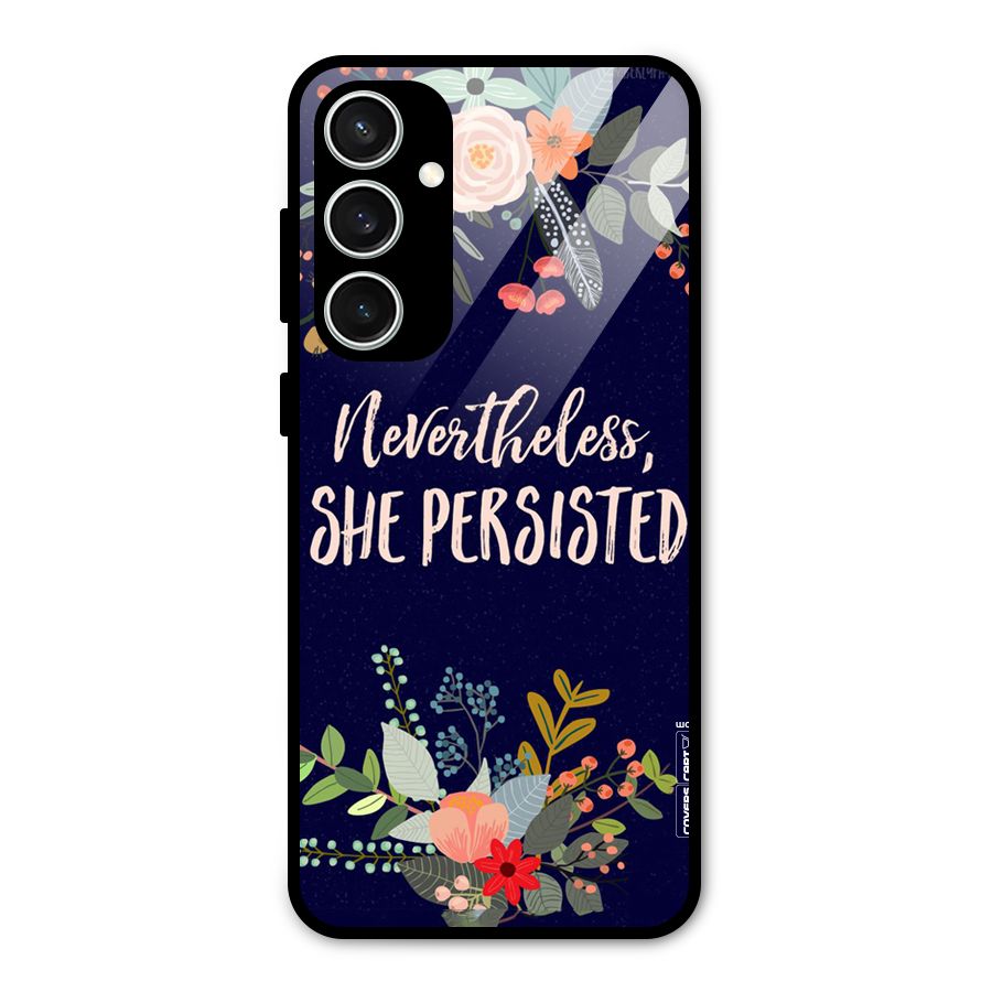 She Persisted Glass Back Case for Galaxy S23 FE