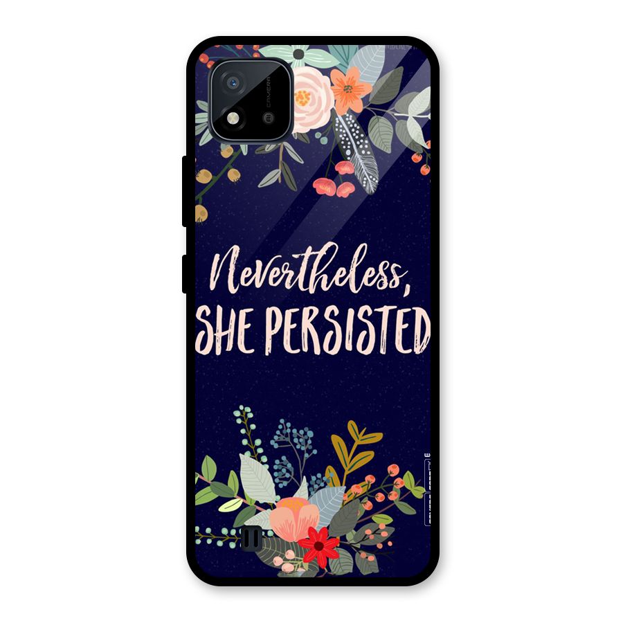 She Persisted Glass Back Case for Realme C11 2021