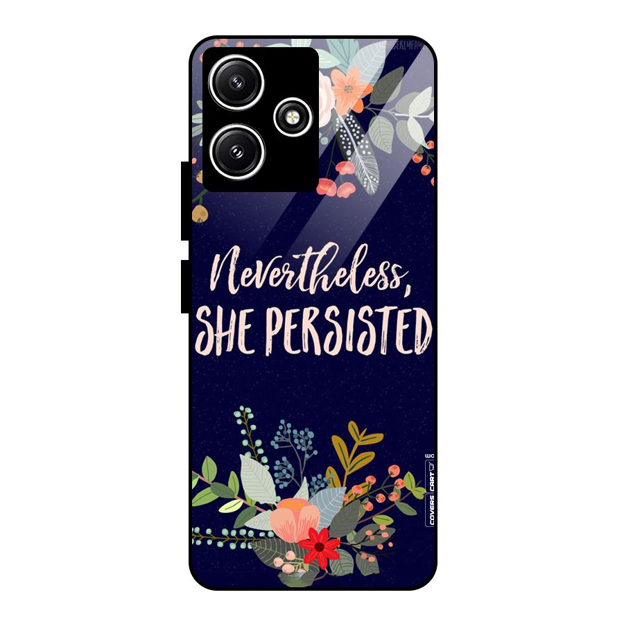 She Persisted Glass Back Case for Redmi 12 5G