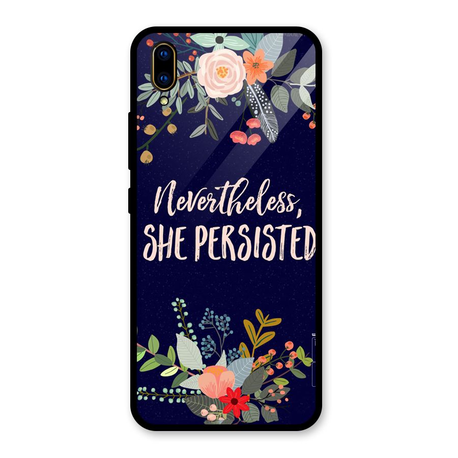 She Persisted Glass Back Case for Vivo V11 Pro