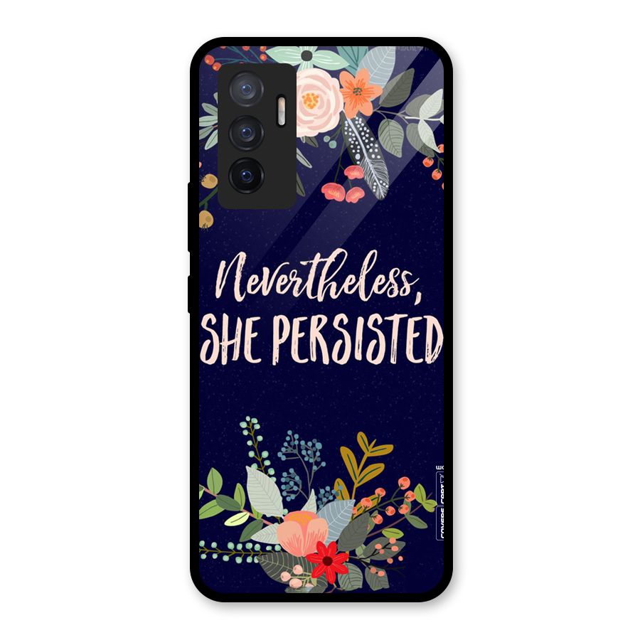 She Persisted Glass Back Case for Vivo V23e