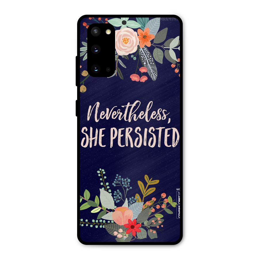 She Persisted Metal Back Case for Galaxy S20