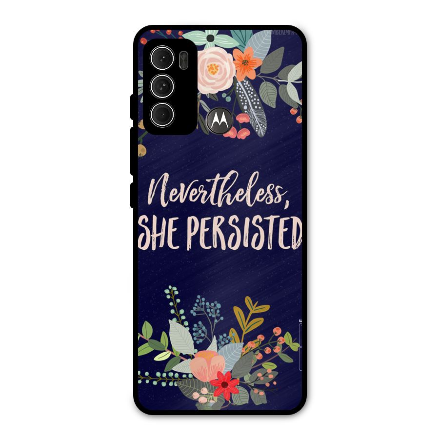 She Persisted Metal Back Case for Moto G60