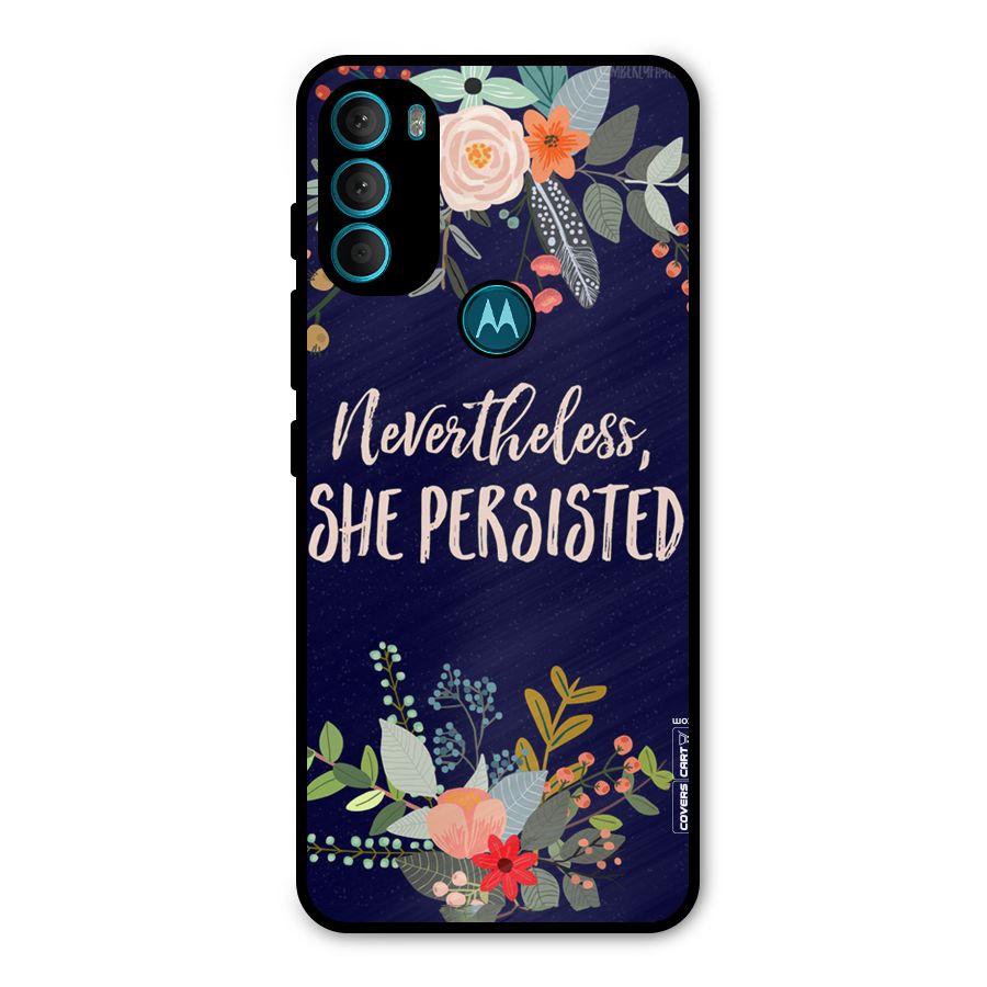 She Persisted Metal Back Case for Moto G71 5G