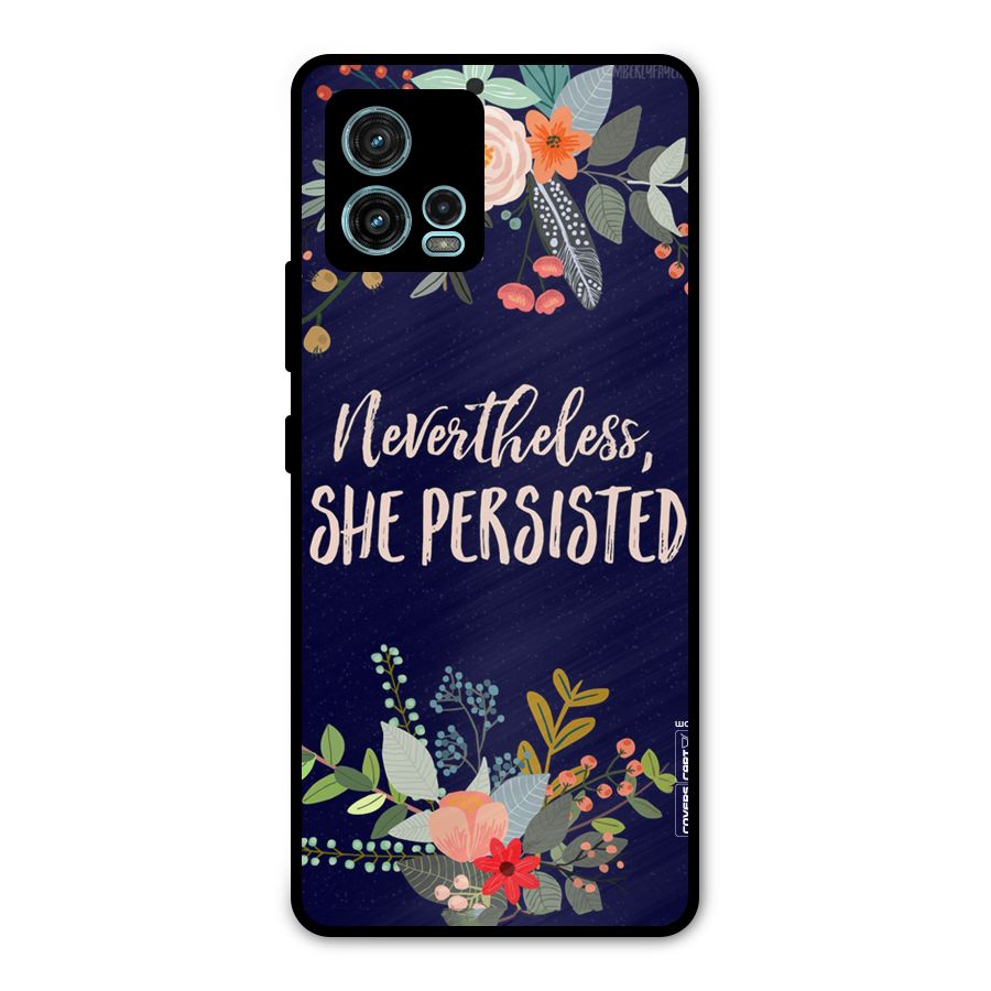 She Persisted Metal Back Case for Moto G72