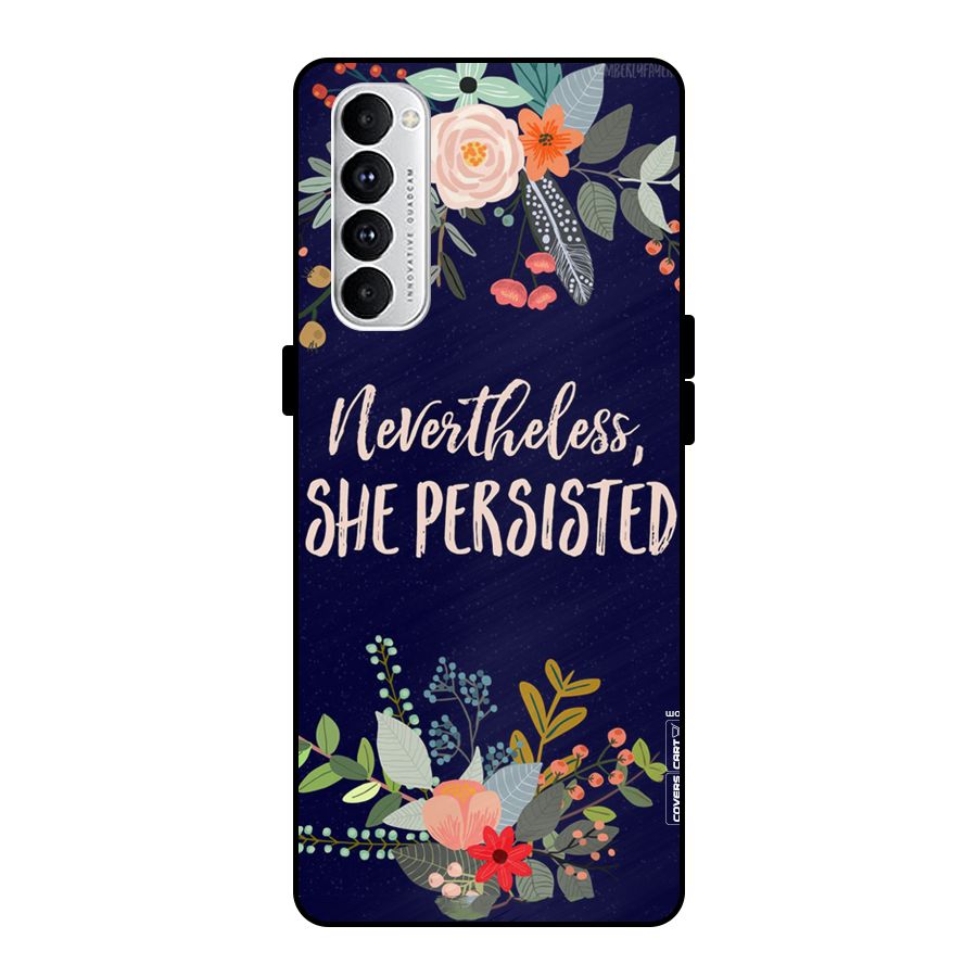She Persisted Metal Back Case for Oppo Reno4 Pro