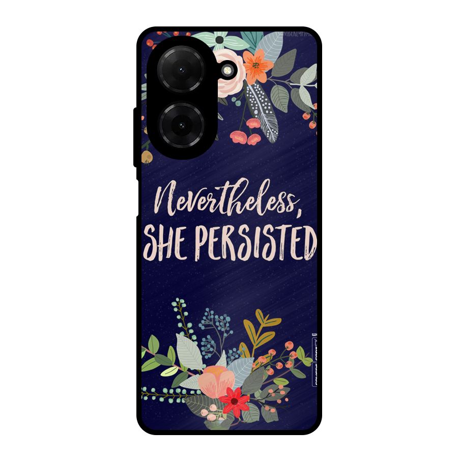 She Persisted Metal Back Case for Poco C71
